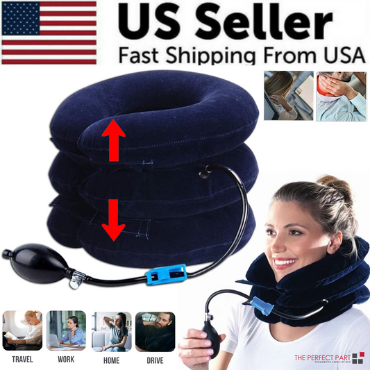 Cervical Neck Traction Device Collar Brace Support Pain Relief