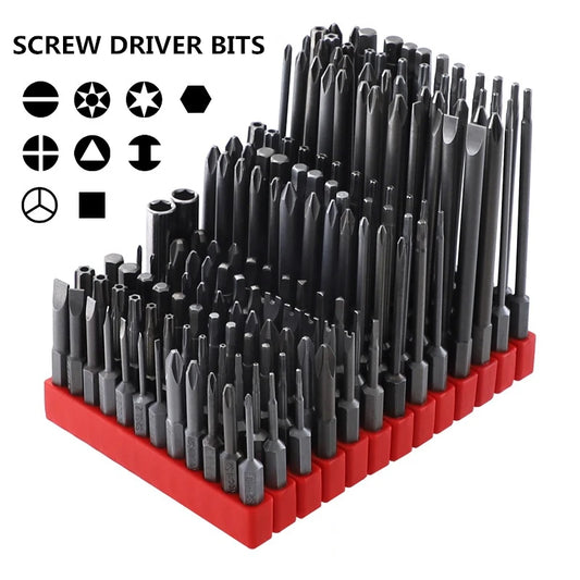 12PCS 1/4" Hex 50 75 100mm S2 Alloy Screw Driver Bits Magnetic Set PH Electric Screwdriver Bit Socket Tool Set Handtool